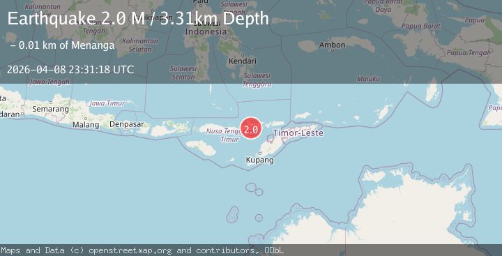 Map of Flores Region, Indonesia