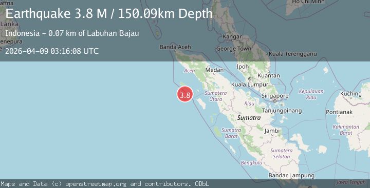 Map of Off West Coast of Northern Sumatra