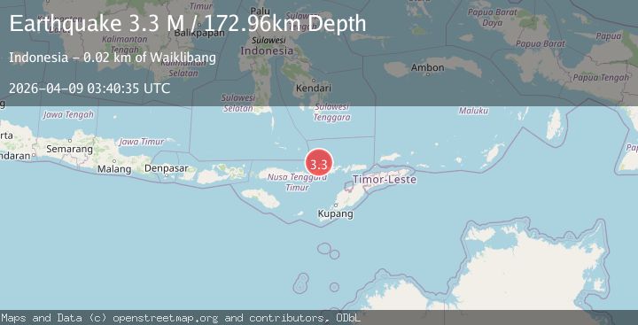Map of Flores Region, Indonesia