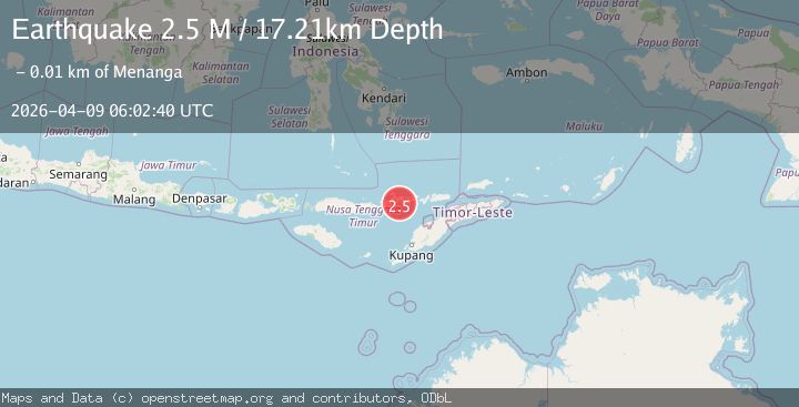 Map of Flores Region, Indonesia