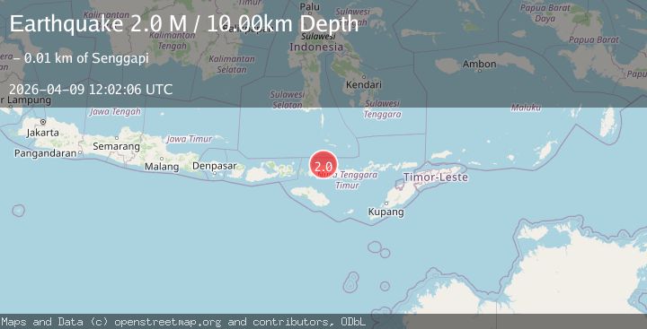 Map of Flores Region, Indonesia