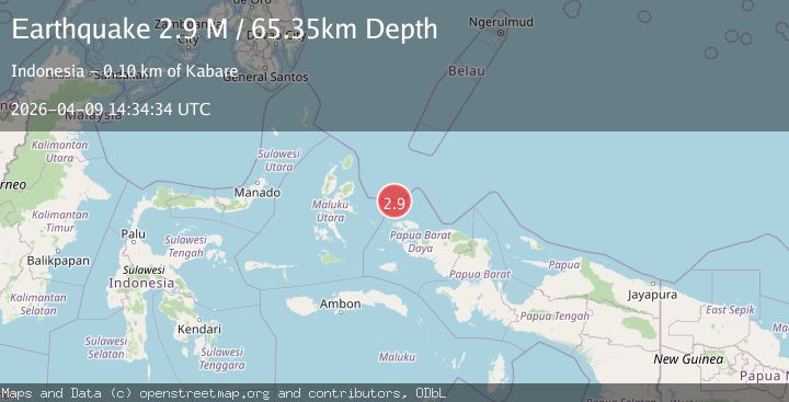 Map of West Papua Region, Indonesia