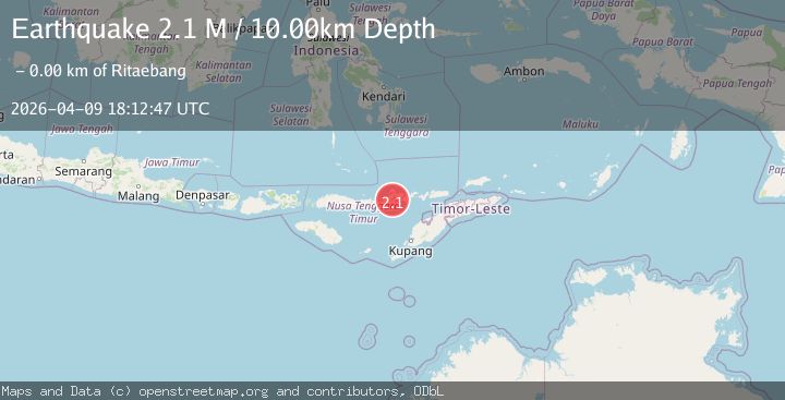 Map of Flores Region, Indonesia