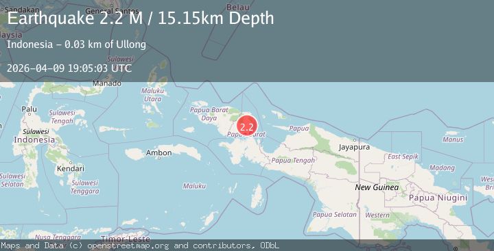 Map of West Papua Region, Indonesia