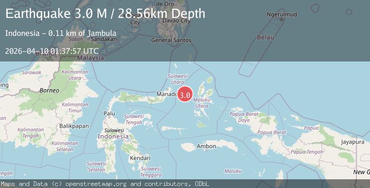 Map of Northern Molucca Sea