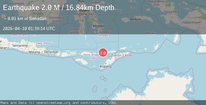 Map of Flores Region, Indonesia