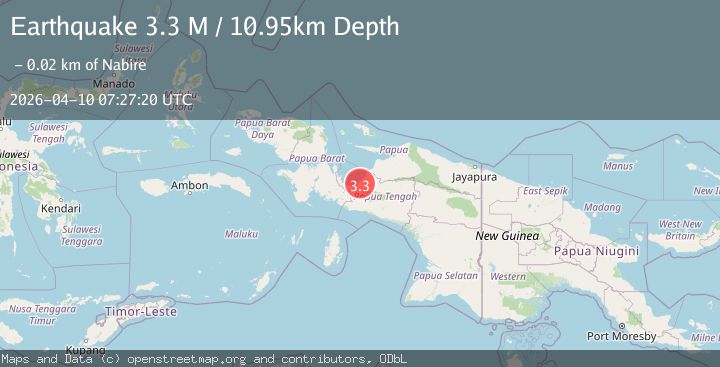 Map of West Papua Region, Indonesia