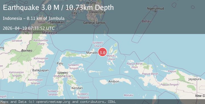 Map of Northern Molucca Sea