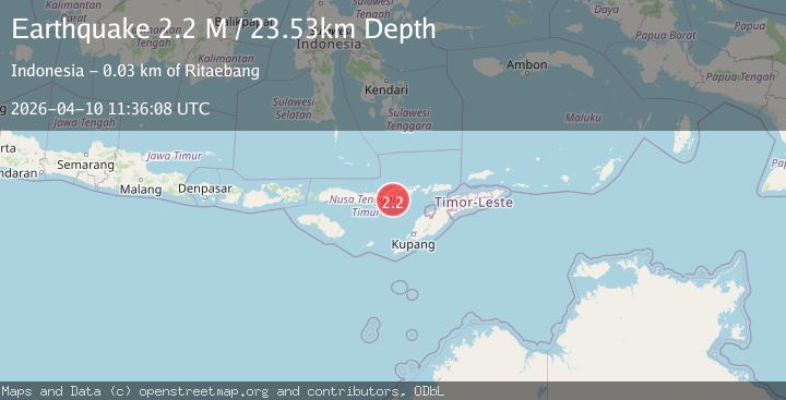 Map of Flores Region, Indonesia