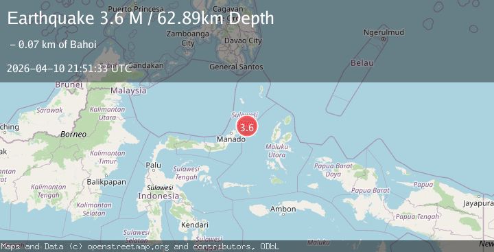 Map of Northern Molucca Sea