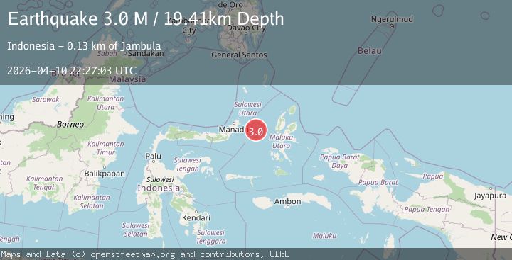 Map of Northern Molucca Sea
