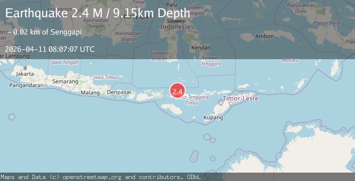 Map of Flores Region, Indonesia