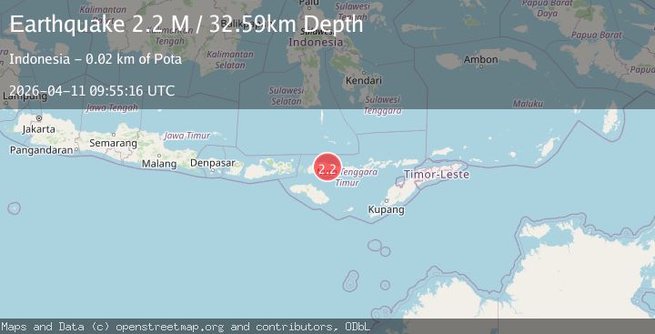 Map of Flores Region, Indonesia