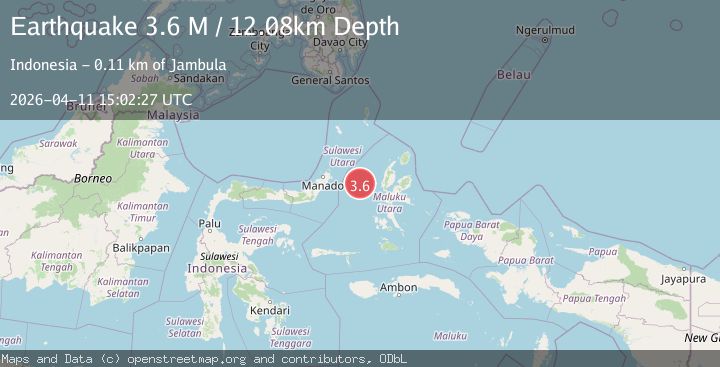 Map of Northern Molucca Sea