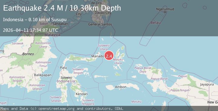 Map of Northern Molucca Sea