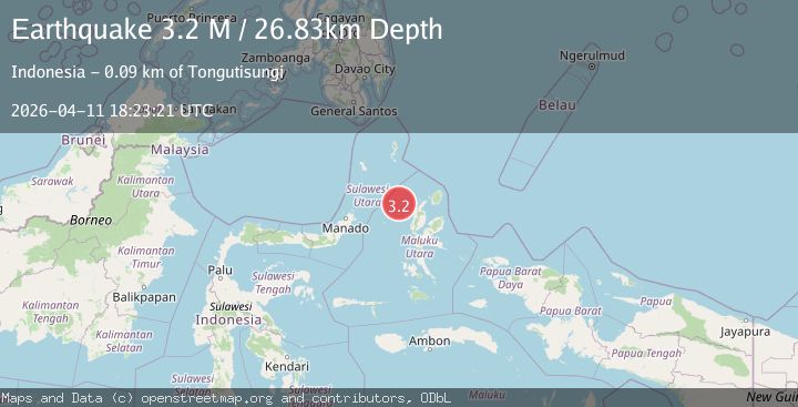 Map of Northern Molucca Sea