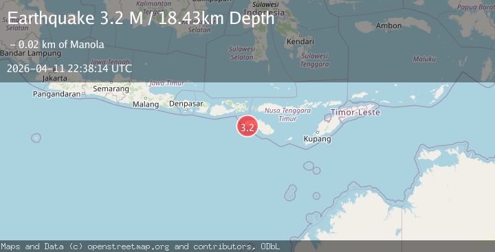 Map of Sumba Region, Indonesia