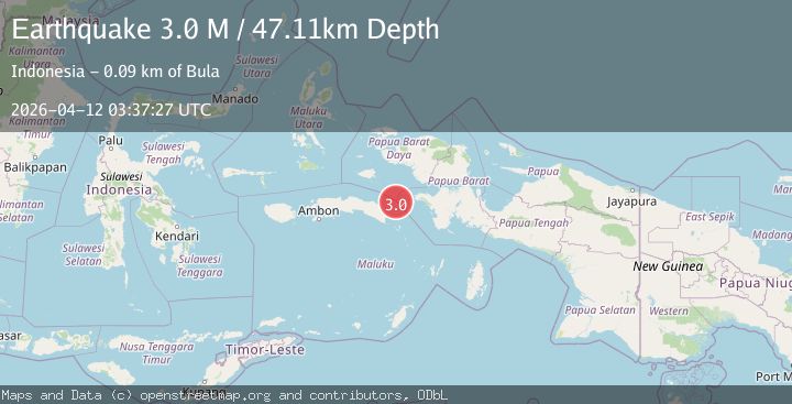 Map of West Papua Region, Indonesia