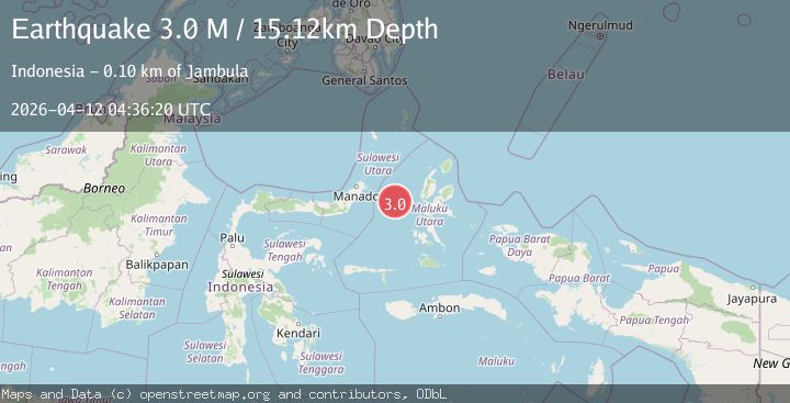 Map of Northern Molucca Sea