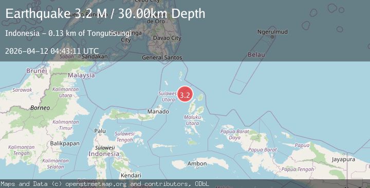 Map of Northern Molucca Sea