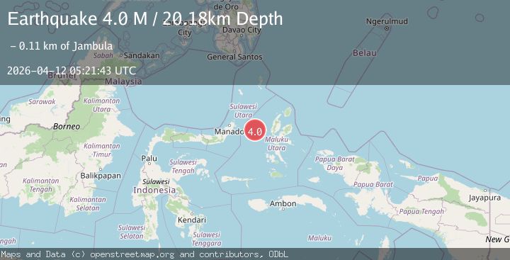 Map of Northern Molucca Sea