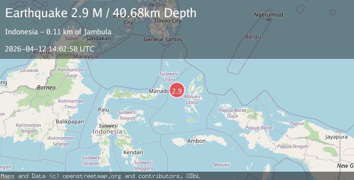 Map of Northern Molucca Sea