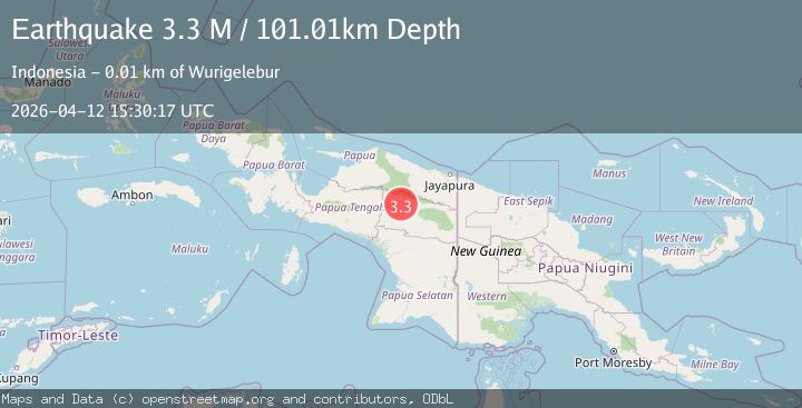 Map of West Papua, Indonesia