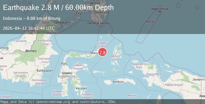 Map of Northern Molucca Sea