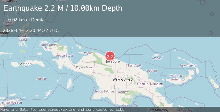 Map of Near North Coast of West Papua