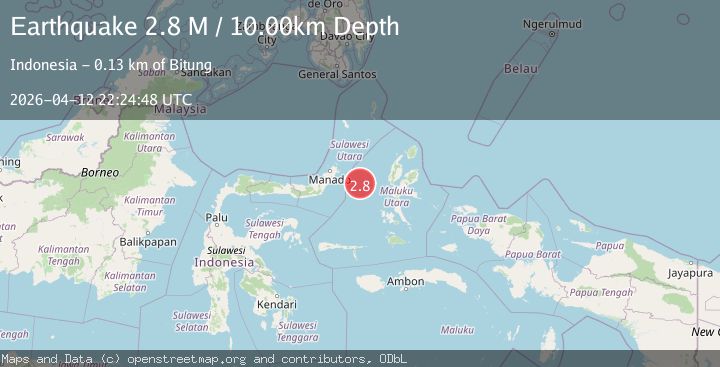 Map of Northern Molucca Sea