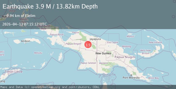 Map of West Papua, Indonesia