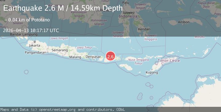 Map of Sumbawa Region, Indonesia