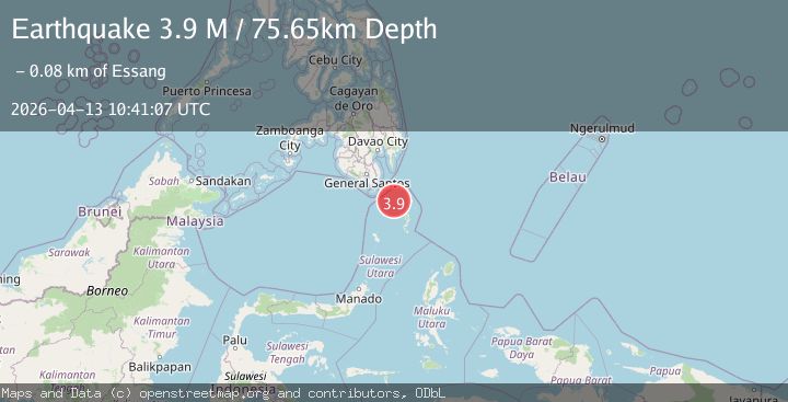 Map of Mindanao, Philippines