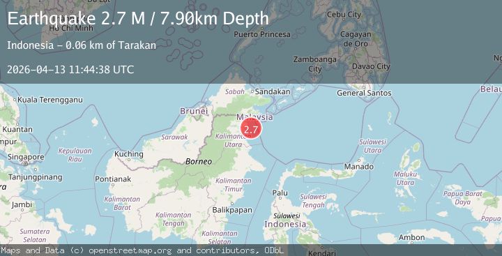 Map of Celebes Sea
