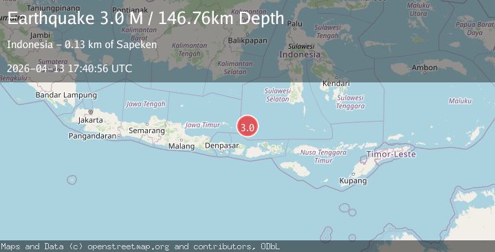 Map of Bali Sea