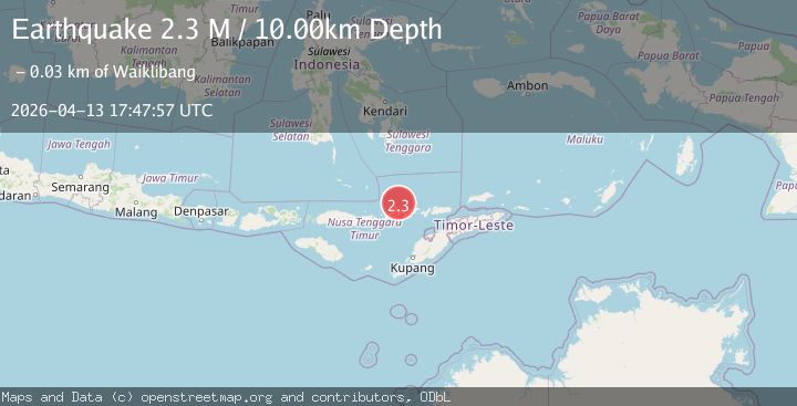 Map of Flores Region, Indonesia