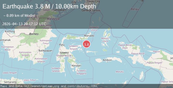 Map of Southern Molucca Sea
