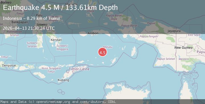 Map of Banda Sea