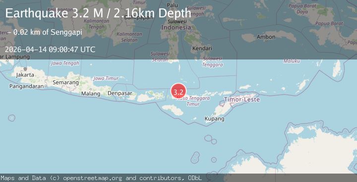 Map of Flores Region, Indonesia