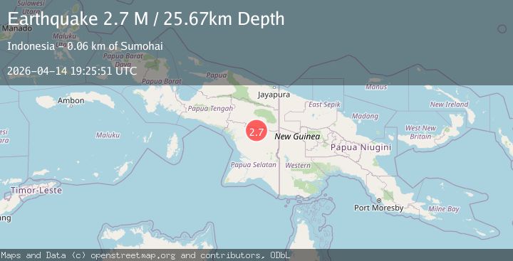 Map of West Papua, Indonesia