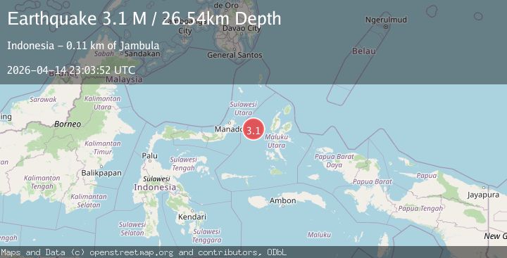 Map of Northern Molucca Sea