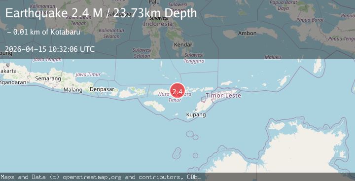 Map of Flores Region, Indonesia