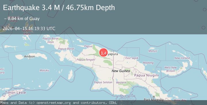 Map of Near North Coast of West Papua