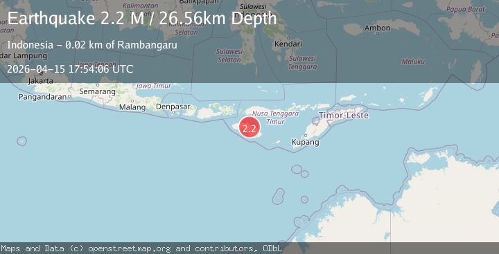 Map of Sumba Region, Indonesia