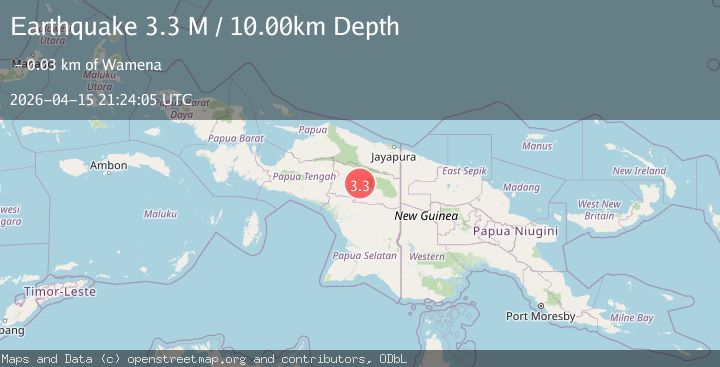 Map of West Papua, Indonesia