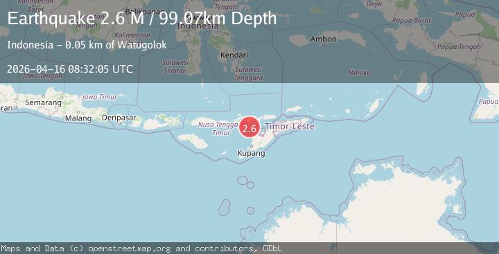 Map of Flores Region, Indonesia
