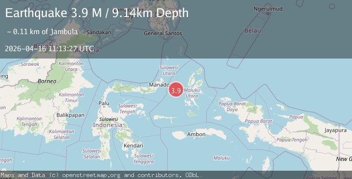 Map of Northern Molucca Sea