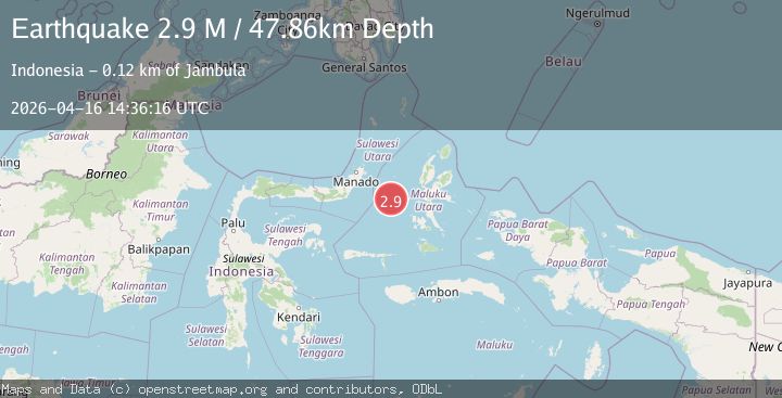 Map of Northern Molucca Sea