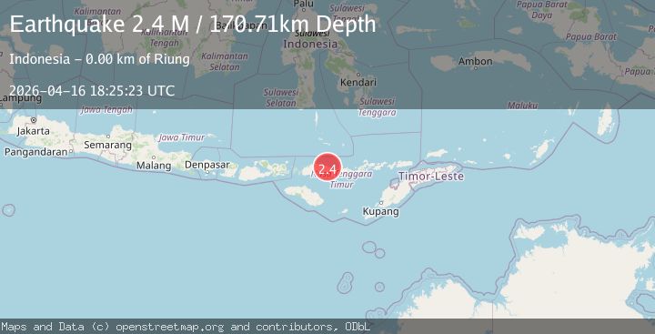 Map of Flores Region, Indonesia