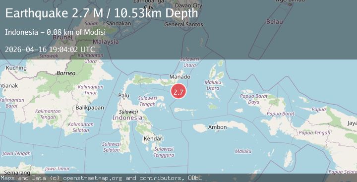 Map of Southern Molucca Sea